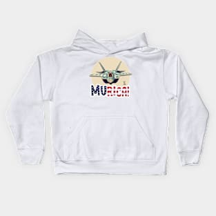 MURICA - Freedom by Air mail Kids Hoodie